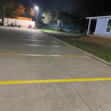 Parking lot striping