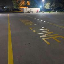 Parking lot striping