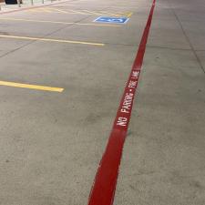 Parking lot striping