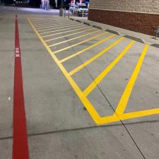 Parking lot striping